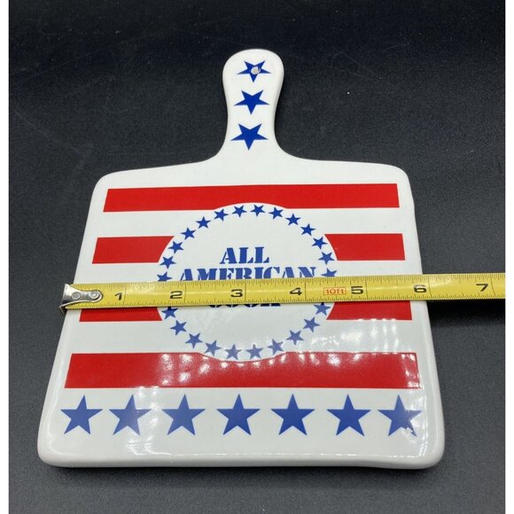 Ceramic Trivet All American Cook US Flag Kitchen Patriotic - Picture 3 of 6